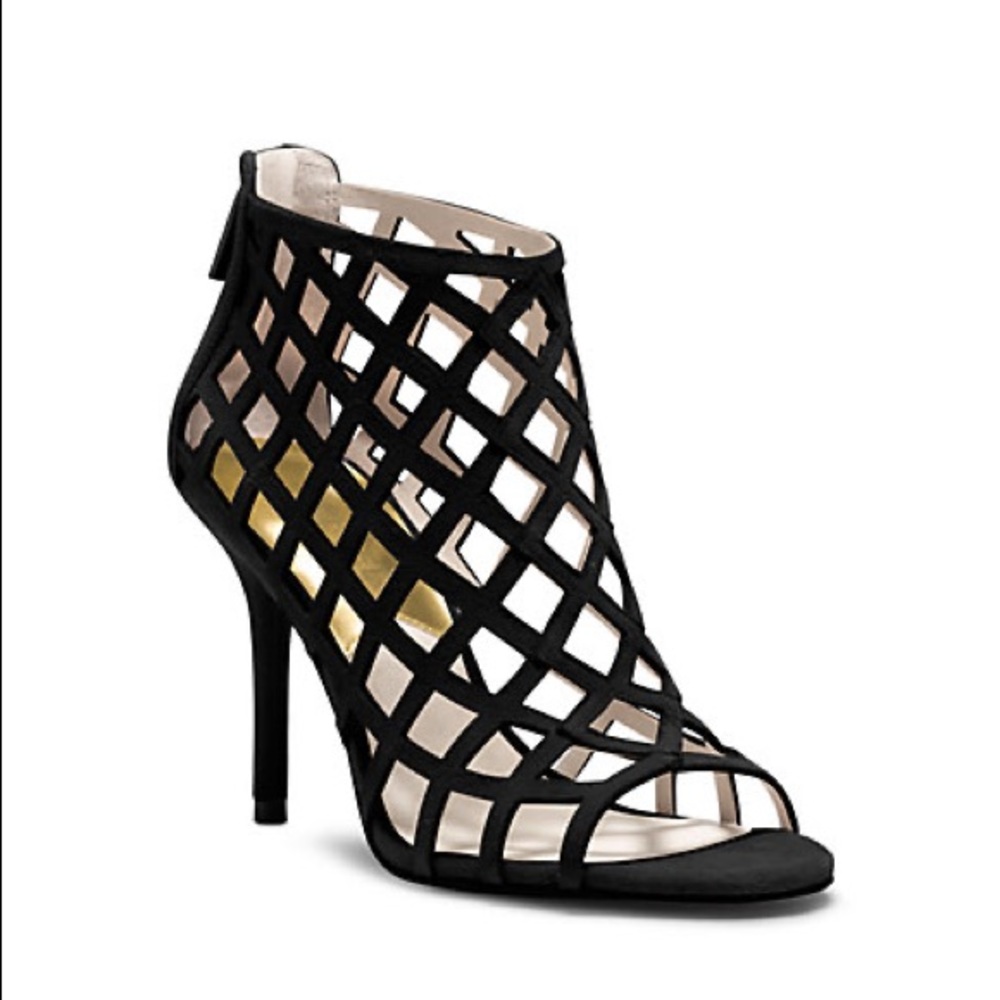 Michael Kors Yvonne Bootie Heel - Black Suede